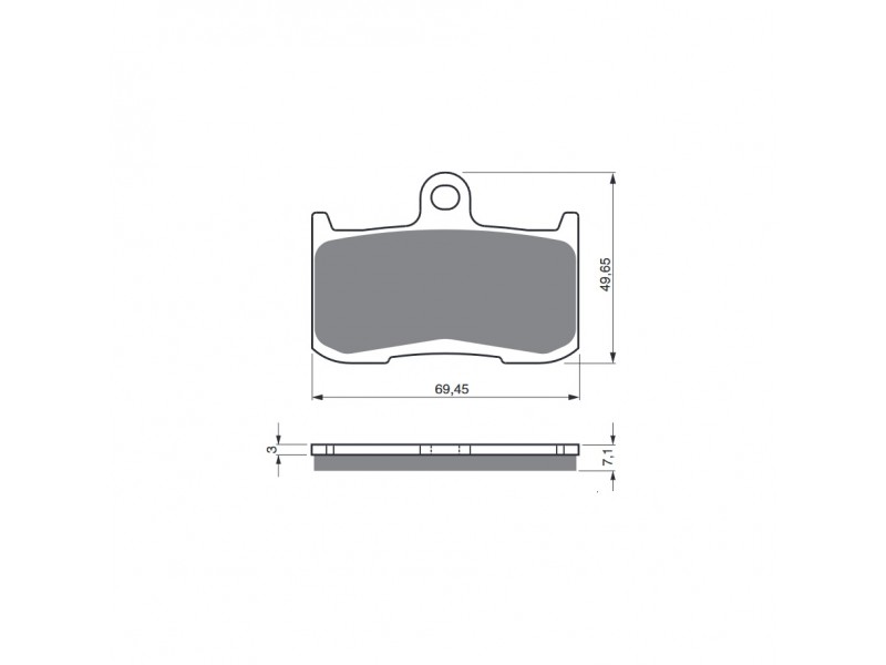 Placute de frana GOLDFREN 207 GP6 Placute de frana GOLDFREN 207 GP6