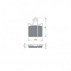 Placute de frana GOLDFREN 249 GP6 (1 set = 4 pcs) Placute de frana GOLDFREN 249 GP6 (1 set = 4 pcs)