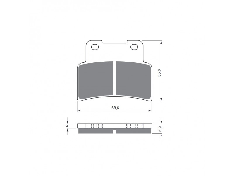 Placute de frana GOLDFREN 251 GP6