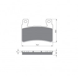 Placute de frana GOLDFREN 279 GP6 Placute de frana GOLDFREN 279 GP6