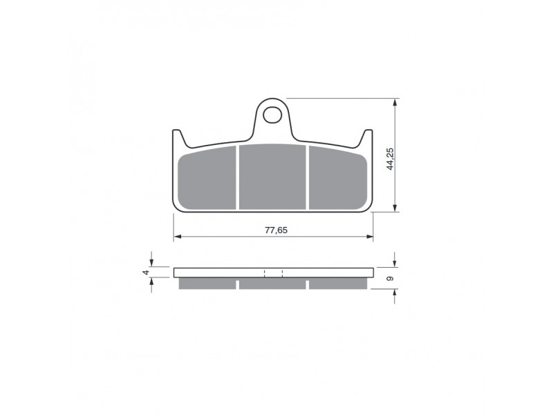 Placute de frana GOLDFREN 301 GP6