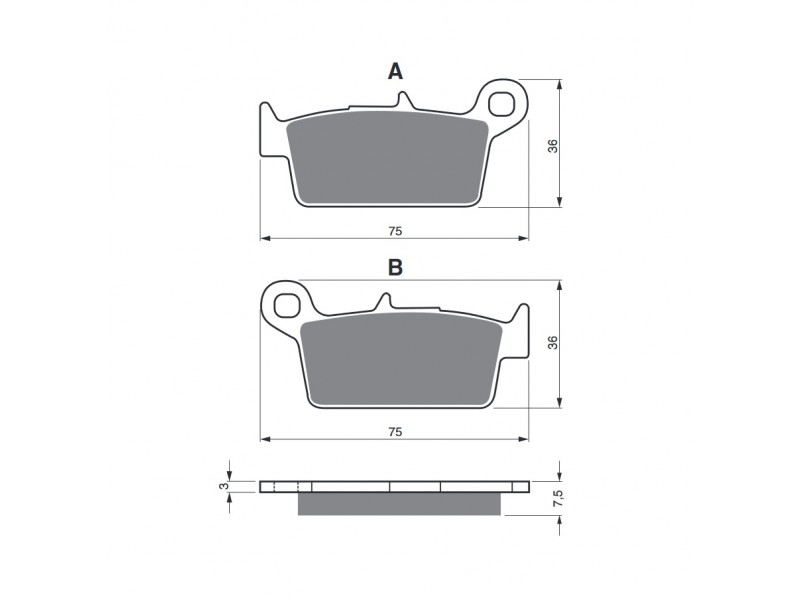 Placute de frana GOLDFREN 071 S3 Placute de frana GOLDFREN 071 S3