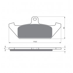 Placute de frana GOLDFREN 101 S3 Placute de frana GOLDFREN 101 S3
