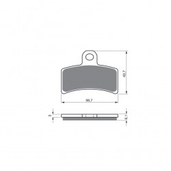 Placute de frana GOLDFREN 143 S3 Placute de frana GOLDFREN 143 S3