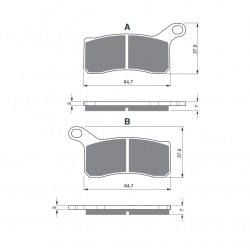 Placute de frana GOLDFREN 261 S3 Placute de frana GOLDFREN 261 S3