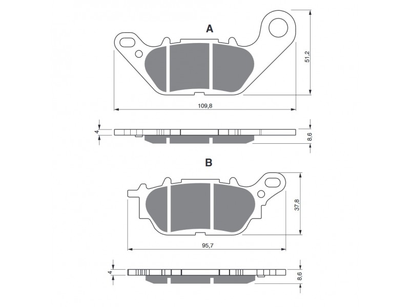 Placute de frana GOLDFREN 264 S3 Placute de frana GOLDFREN 264 S3
