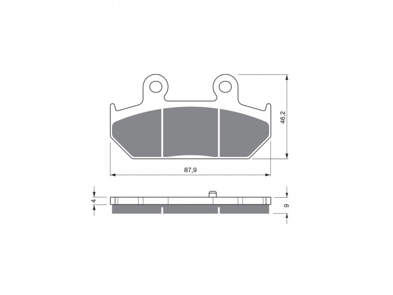 Placute de frana GOLDFREN 265 S3 Placute de frana GOLDFREN 265 S3