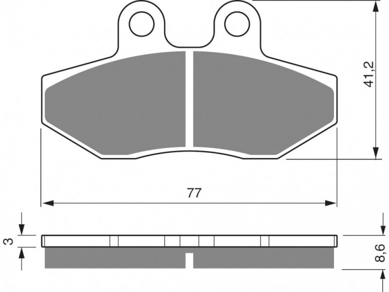 Placute de frana GOLDFREN 266 S3 Placute de frana GOLDFREN 266 S3
