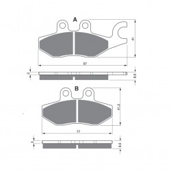 Placute de frana GOLDFREN 266 S3 Placute de frana GOLDFREN 266 S3