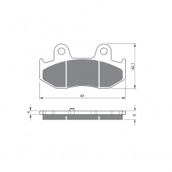 Placute de frana GOLDFREN 267 S3 Placute de frana GOLDFREN 267 S3