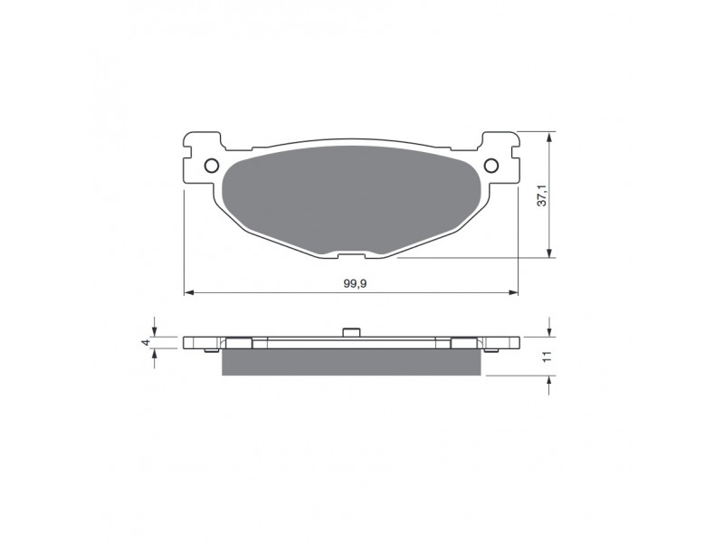 Placute de frana GOLDFREN 268 S3