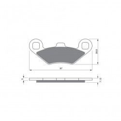 Placute de frana GOLDFREN 280 S3 Placute de frana GOLDFREN 280 S3