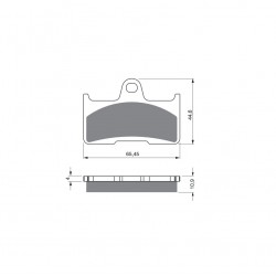 Placute de frana GOLDFREN 281 S3 Placute de frana GOLDFREN 281 S3