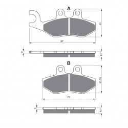 Placute de frana GOLDFREN 293 S3 Placute de frana GOLDFREN 293 S3