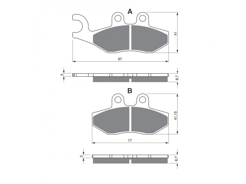Placute de frana GOLDFREN 293 S3