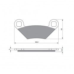 Placute de frana GOLDFREN 300 S3 Placute de frana GOLDFREN 300 S3
