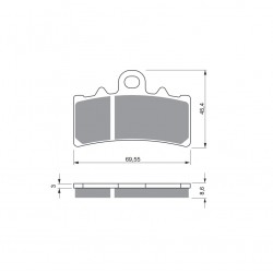 Placute de frana GOLDFREN 305 S3 Placute de frana GOLDFREN 305 S3