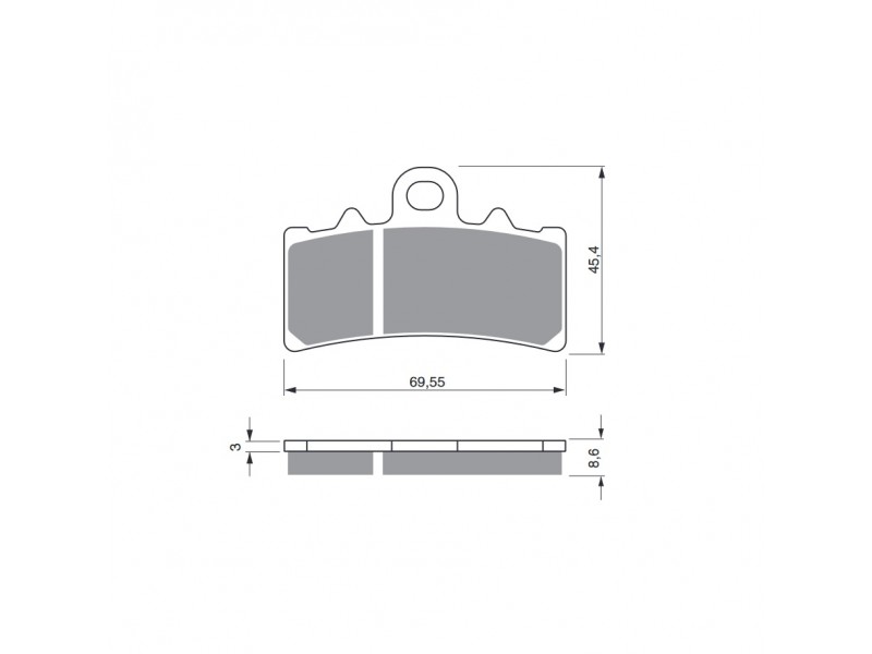 Placute de frana GOLDFREN 305 S3 Placute de frana GOLDFREN 305 S3