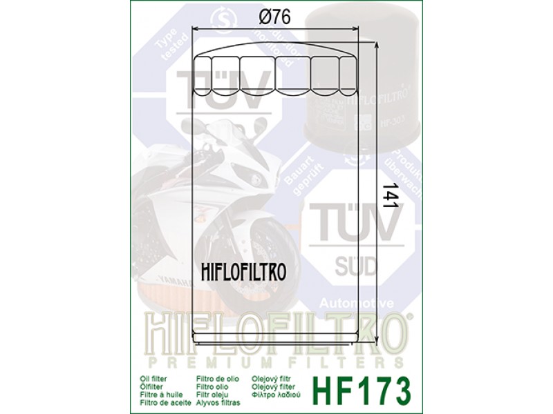 Filtru de ulei HIFLOFILTRO HF173C Cromat Filtru de ulei HIFLOFILTRO HF173C Cromat