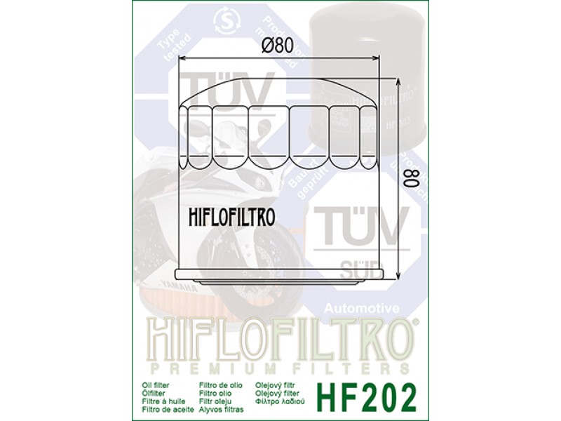 Filtru de ulei HIFLOFILTRO HF202 Filtru de ulei HIFLOFILTRO HF202