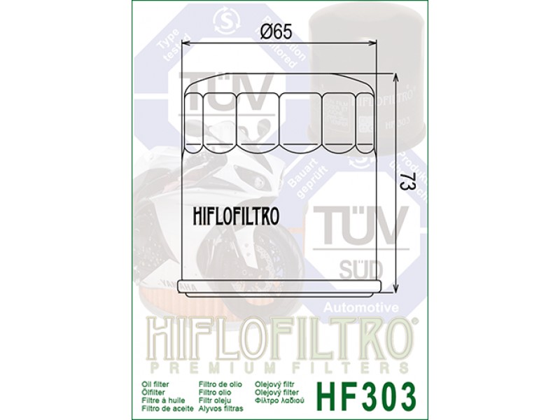 Filtru de ulei HIFLOFILTRO HF303C Cromat Filtru de ulei HIFLOFILTRO HF303C Cromat