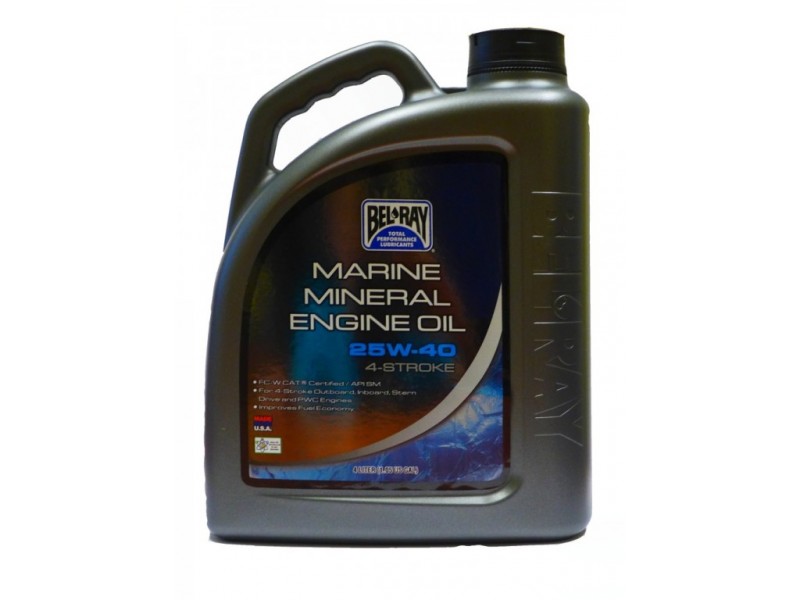 Ulei de motor Bel-Ray MARINE MINERAL 4T 25W-40 4 l Ulei de motor Bel-Ray MARINE MINERAL 4T 25W-40 4 l