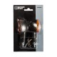 Semnale bec normal (2 buc) MOTION STUFF Negru brat lung