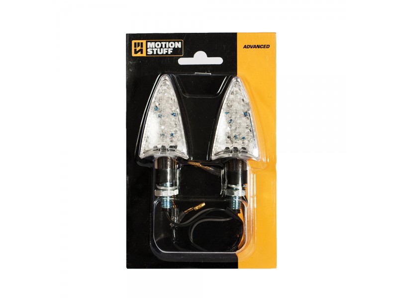 Semnale LED (2 buc) MOTION STUFF cromat