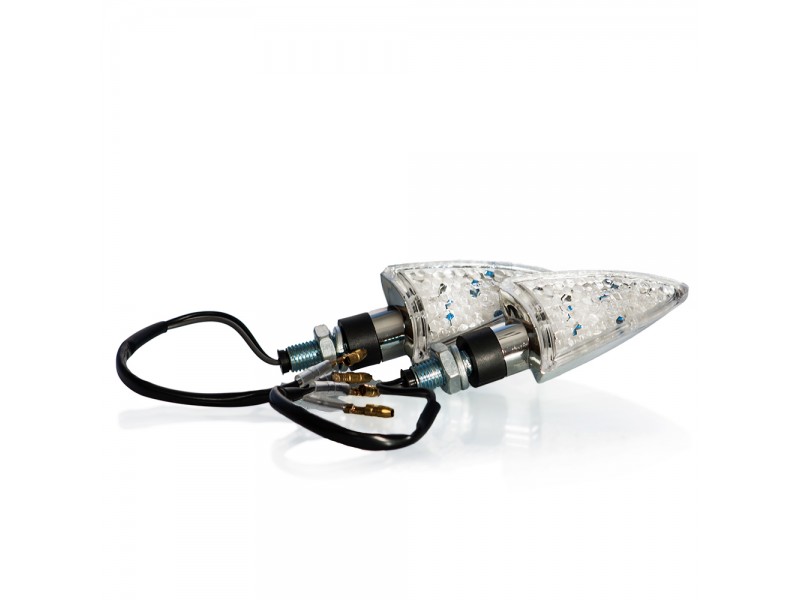 Semnale LED (2 buc) MOTION STUFF cromat
