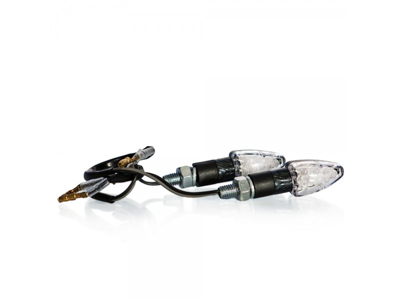 Semnale LED (2 buc) MOTION STUFF carbon housing clear lens Semnale LED (2 buc) MOTION STUFF carbon housing clear lens