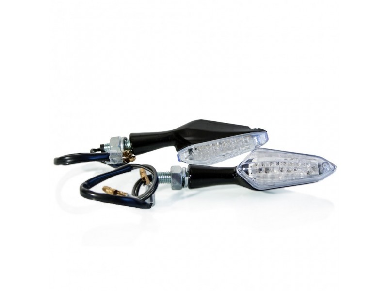 Semnale LED (2 buc) MOTION STUFF Negru clear lens
