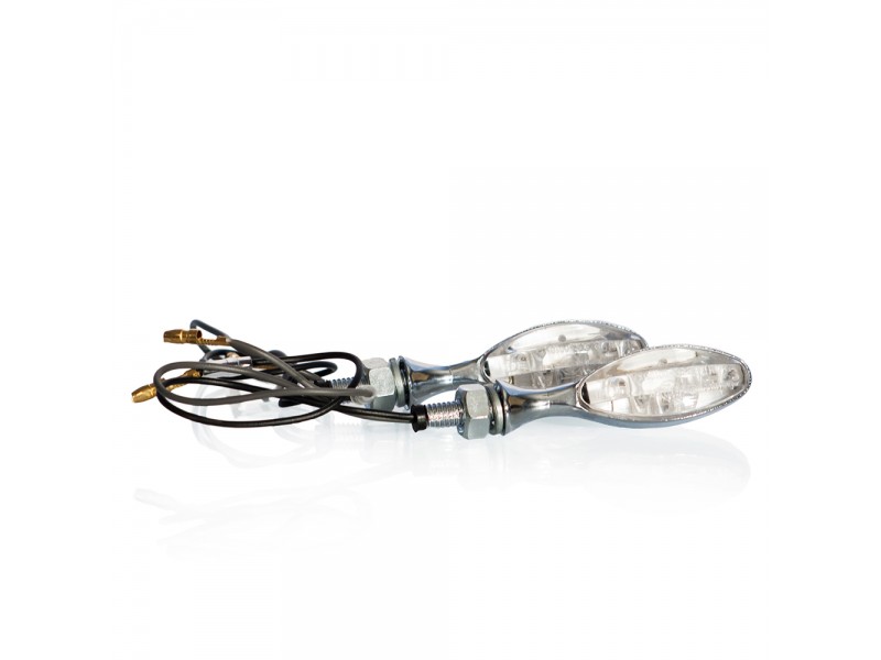 Semnale LED (2 buc) MOTION STUFF cromat