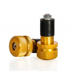 Capete de ghidon MOTION STUFF ORIGINAL auriu (d18-20mm) Capete de ghidon MOTION STUFF ORIGINAL auriu (d18-20mm)