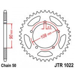 Foaie spate JT JTR 1022-38 38T, 530 Foaie spate JT JTR 1022-38 38T, 530