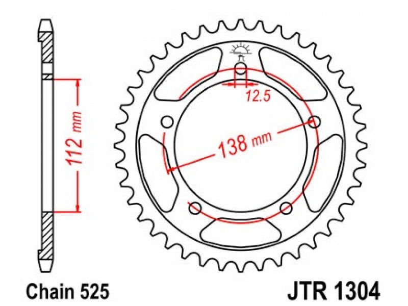 Foaie spate JT JTR 1304-39 39T, 525 Foaie spate JT JTR 1304-39 39T, 525