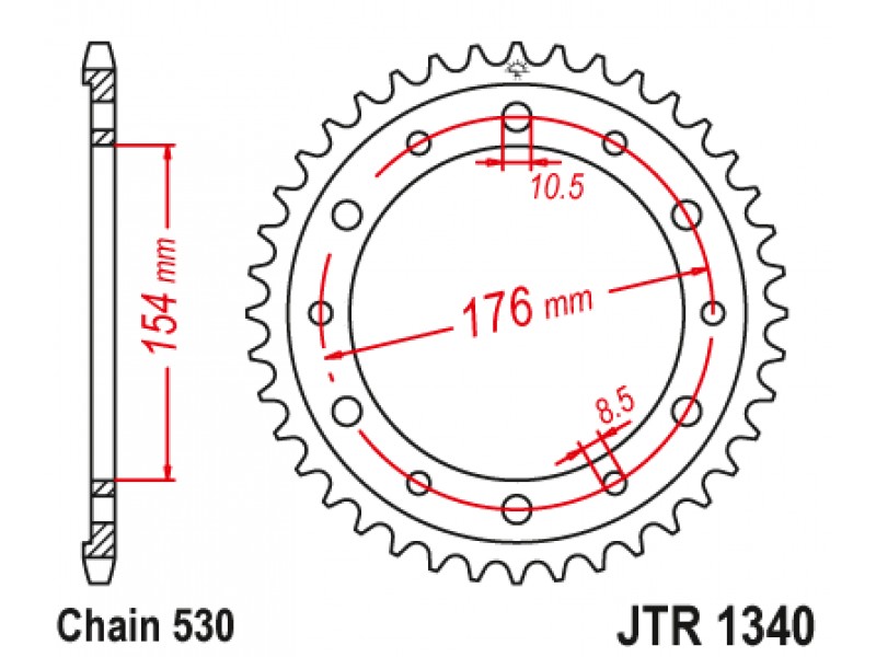 Foaie spate JT JTR 1340-45 45T, 530 Foaie spate JT JTR 1340-45 45T, 530