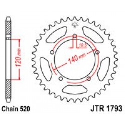 Foaie spate JT JTR 1793-42 42T, 520 Foaie spate JT JTR 1793-42 42T, 520