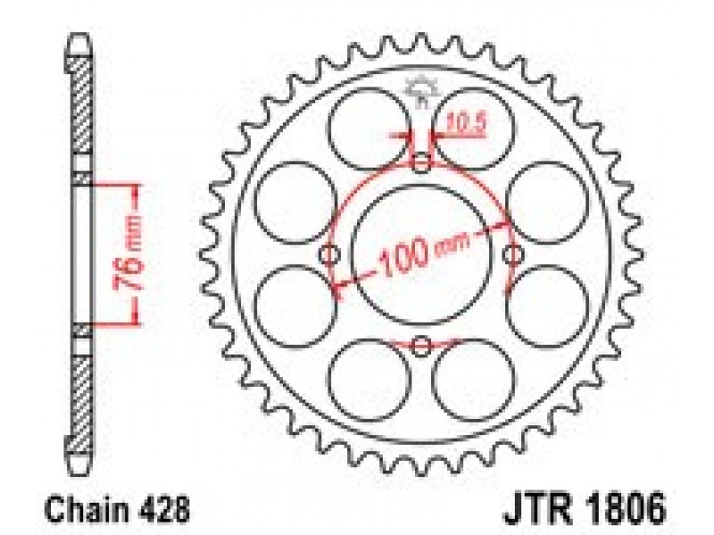 Foaie spate JT JTR 1806-47 47T, 428 Foaie spate JT JTR 1806-47 47T, 428
