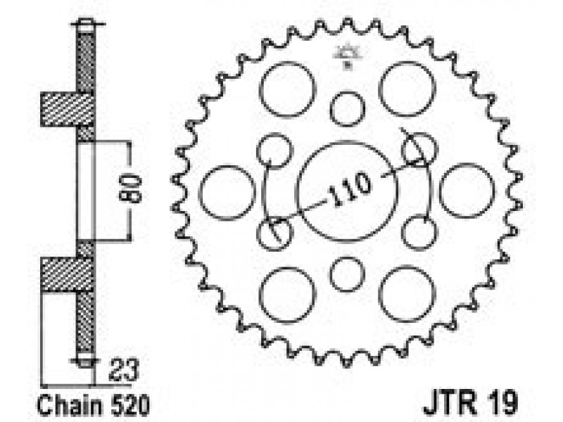Foaie spate JT JTR 19-37 37T, 520