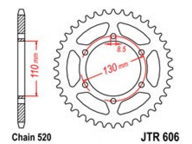 Foaie spate JT JTR 606-43 43T, 520 Foaie spate JT JTR 606-43 43T, 520