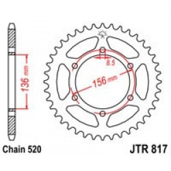 Foaie spate JT JTR 817-46 46T, 520 Foaie spate JT JTR 817-46 46T, 520