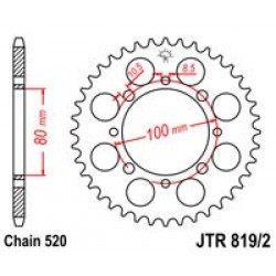 Foaie spate JT JTR 819/2-41 41T, 520 Foaie spate JT JTR 819/2-41 41T, 520