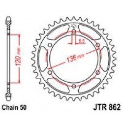 Foaie spate JT JTR 862-38 38T, 530 Foaie spate JT JTR 862-38 38T, 530