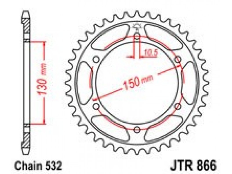 Foaie spate JT JTR 866-39 39T, 532 Foaie spate JT JTR 866-39 39T, 532