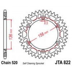 Foaie spate ALU JT JTA 822-53 53T, 520 Foaie spate ALU JT JTA 822-53 53T, 520