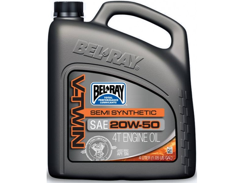 Ulei de motor Bel-Ray V-TWIN SEMI SYNTHETIC 20W-50 4 l Ulei de motor Bel-Ray V-TWIN SEMI SYNTHETIC 20W-50 4 l