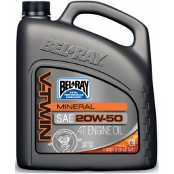 Ulei de motor Bel-Ray V-TWIN MINERAL 20W-50 4 l Ulei de motor Bel-Ray V-TWIN MINERAL 20W-50 4 l