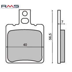 Placute de frana RMS 225100010 organic Placute de frana RMS 225100010 organic