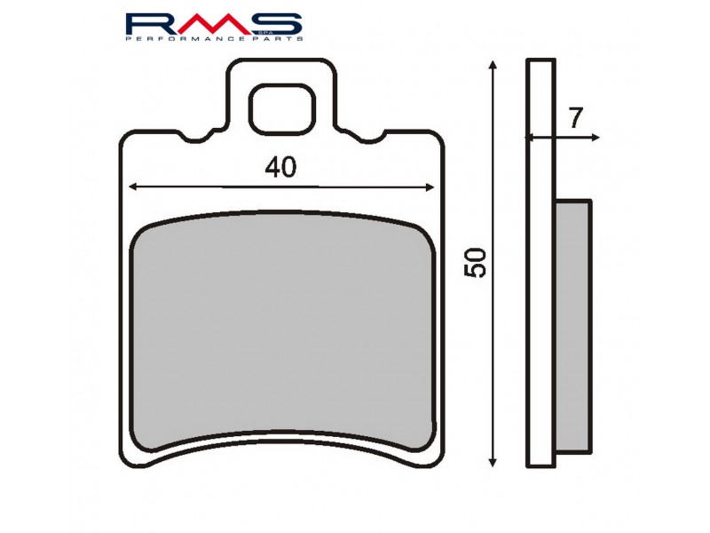 Placute de frana RMS 225100190 organic