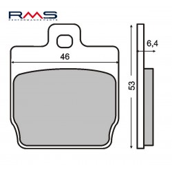 Placute de frana RMS 225100280 organic Placute de frana RMS 225100280 organic